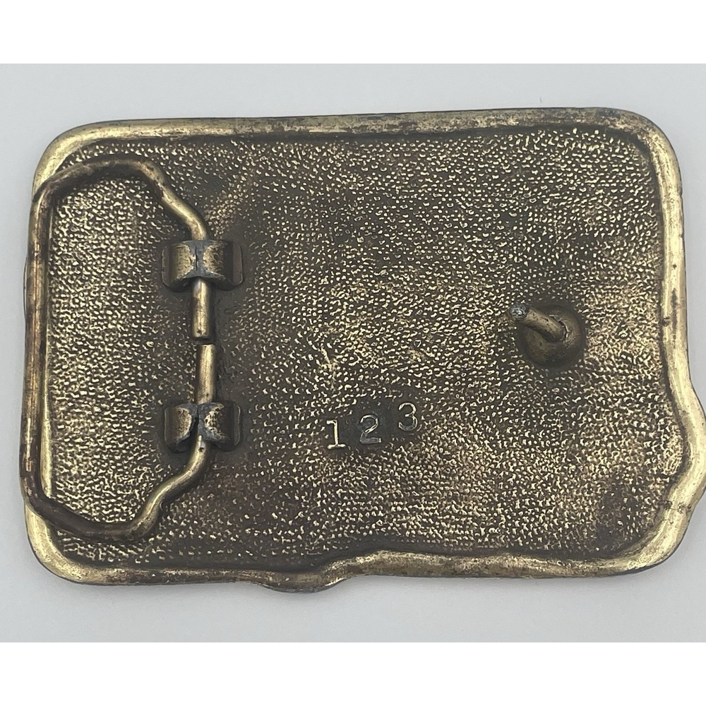 Trans-Am Pontiac Firebird Muscle Car Collectors Vintage Brass Belt Buckle 123 - Picture 5 of 12
